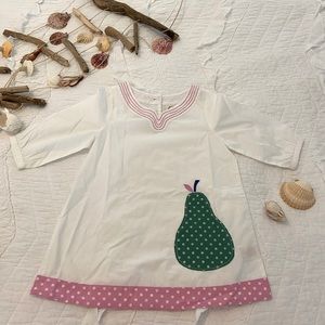 Appliqué cotton tunic dress / cover up